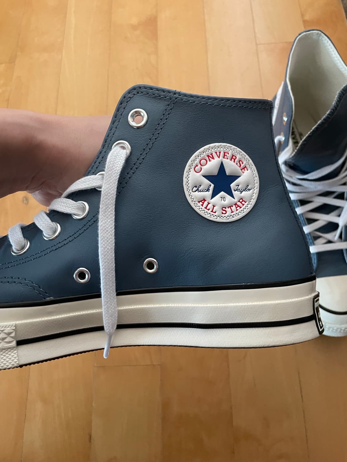 컨버스 척 70 레더 레이크블루 275 상품이미지3