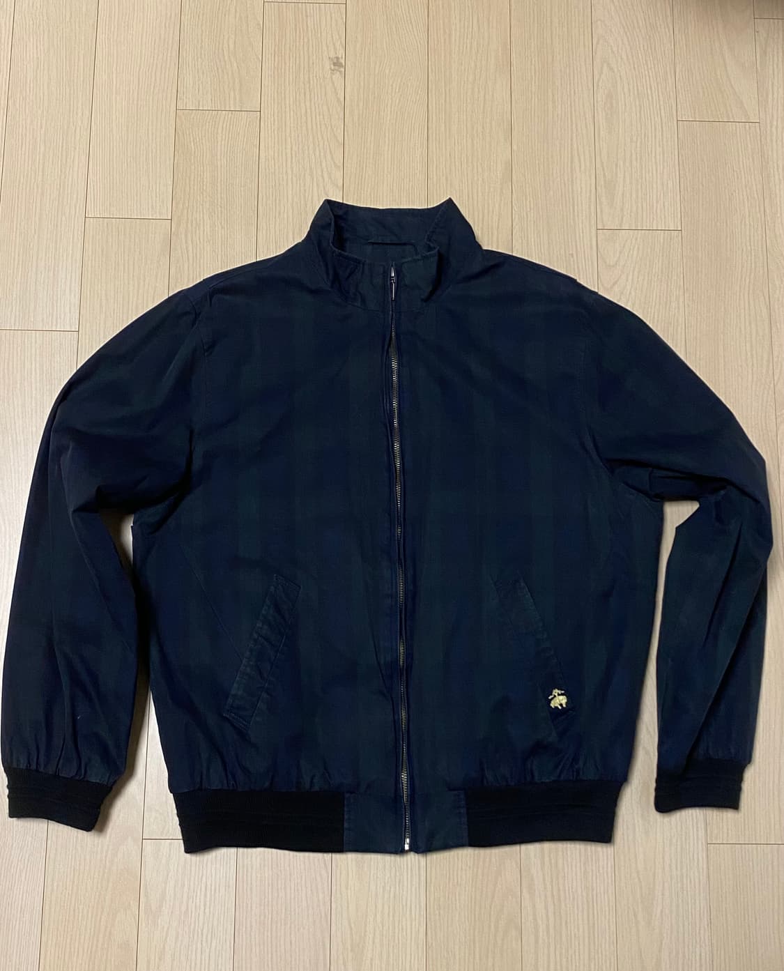 브룩스브라더스 왁스 블랙와치 해링턴 자켓  M 상품이미지1