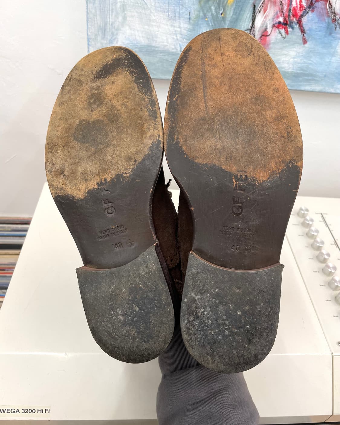 [250] 지안프랑코페레 브라운 스웨이드 구두 상품이미지8