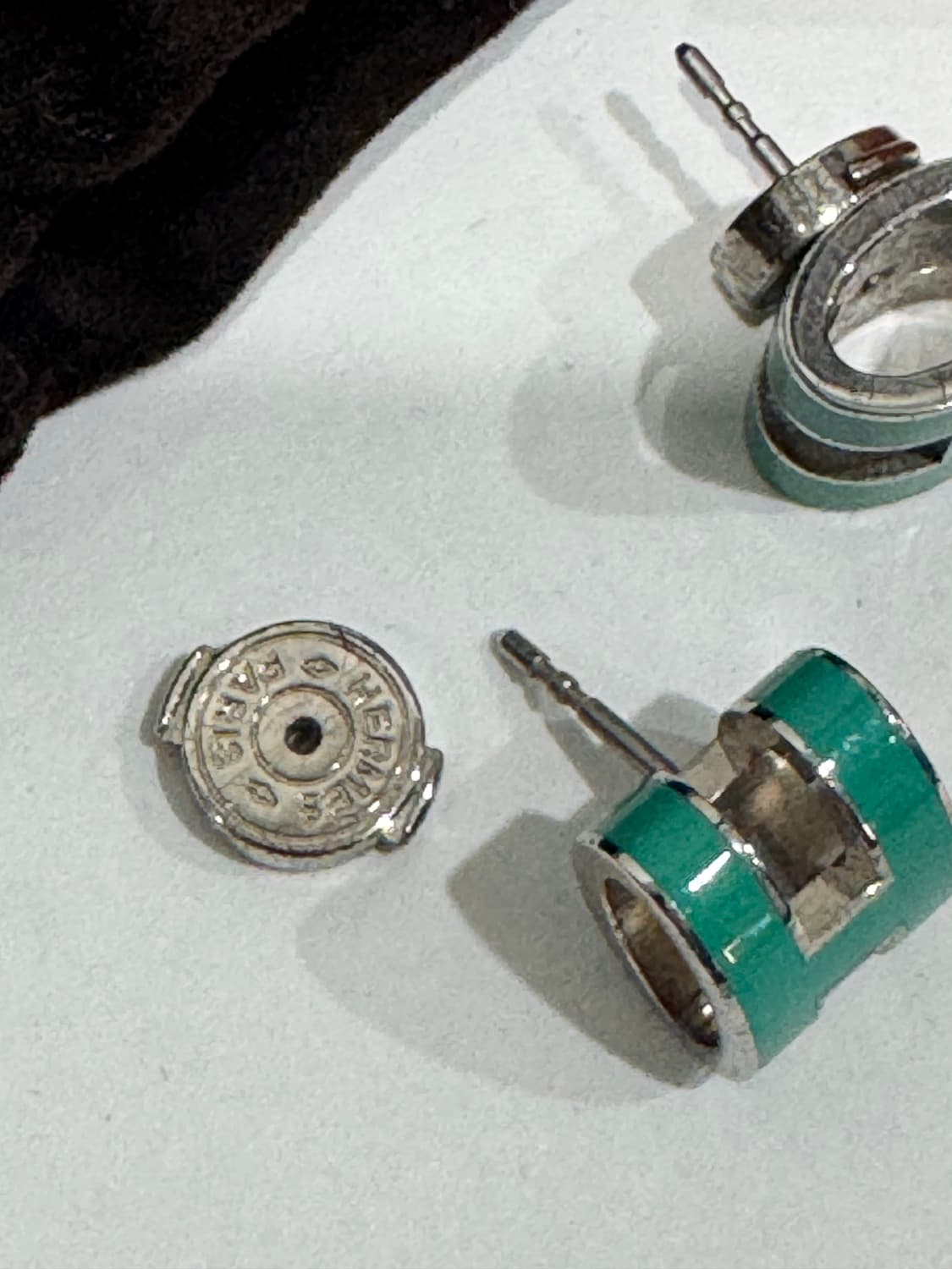 에르메스 팝아슈 귀걸이 민트 풀박스 정품 상품이미지3