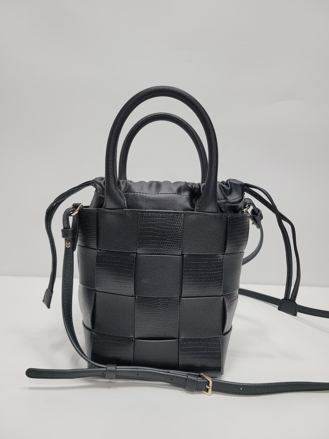 (새상품급) 사만사타바사 리자드 퍼즐 셔링백 크로스백 토트백 / 블랙
 상품이미지3