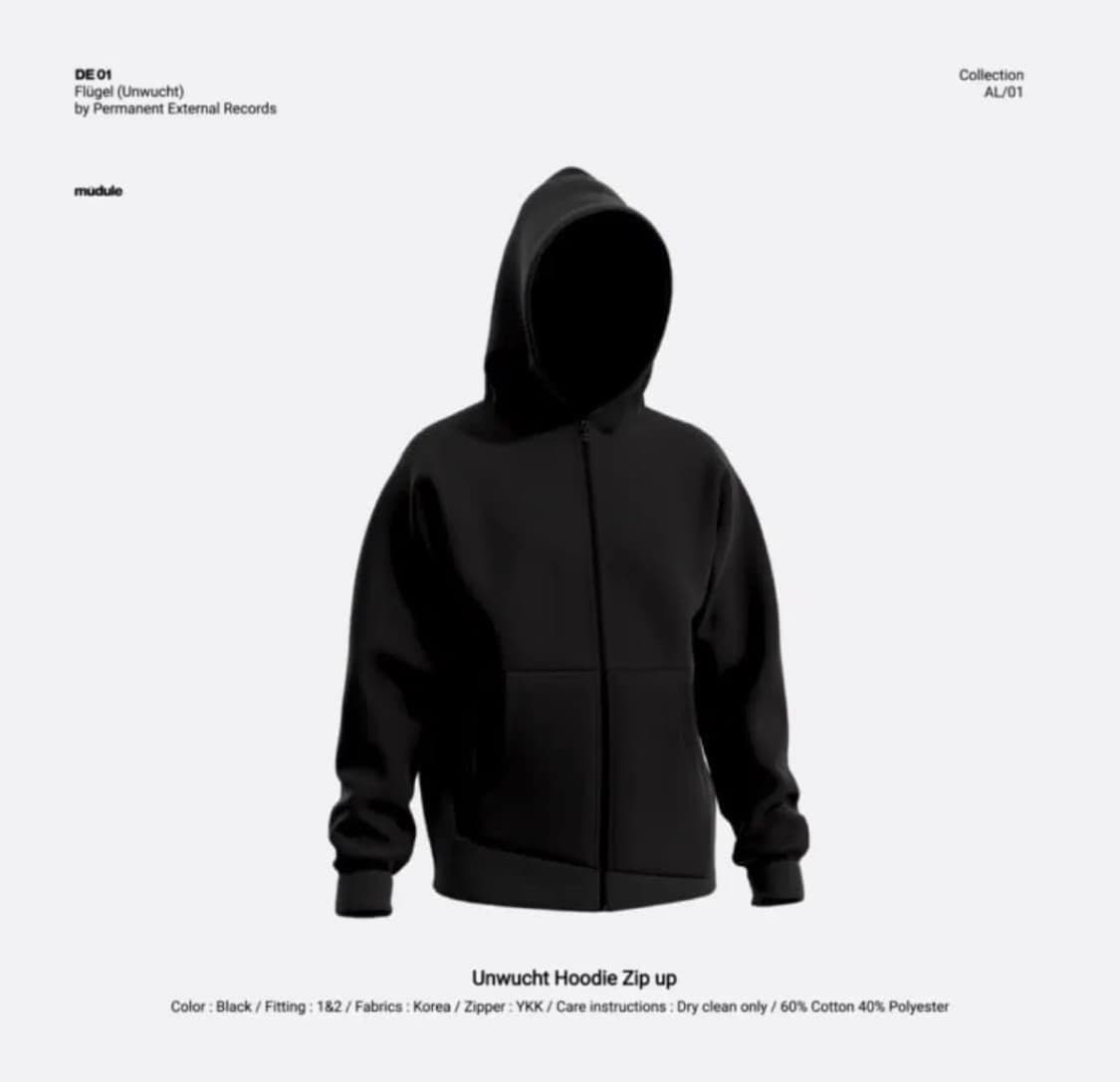 머듈 후드 Unwucht hoodie zip up 상품이미지1