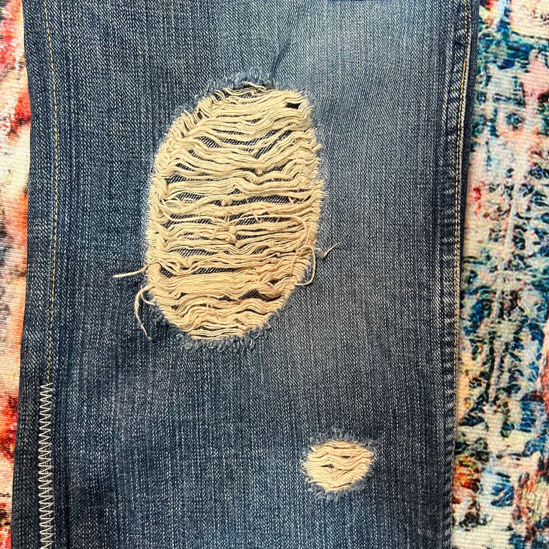 [29] 넘버나인 03AW 커트코베인 패치워크 데님팬츠 상품이미지5