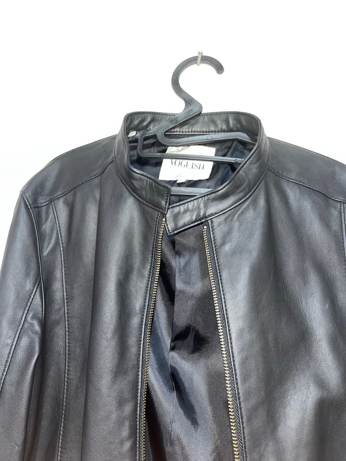 Voguish 투웨이 레더 자켓 상품이미지3