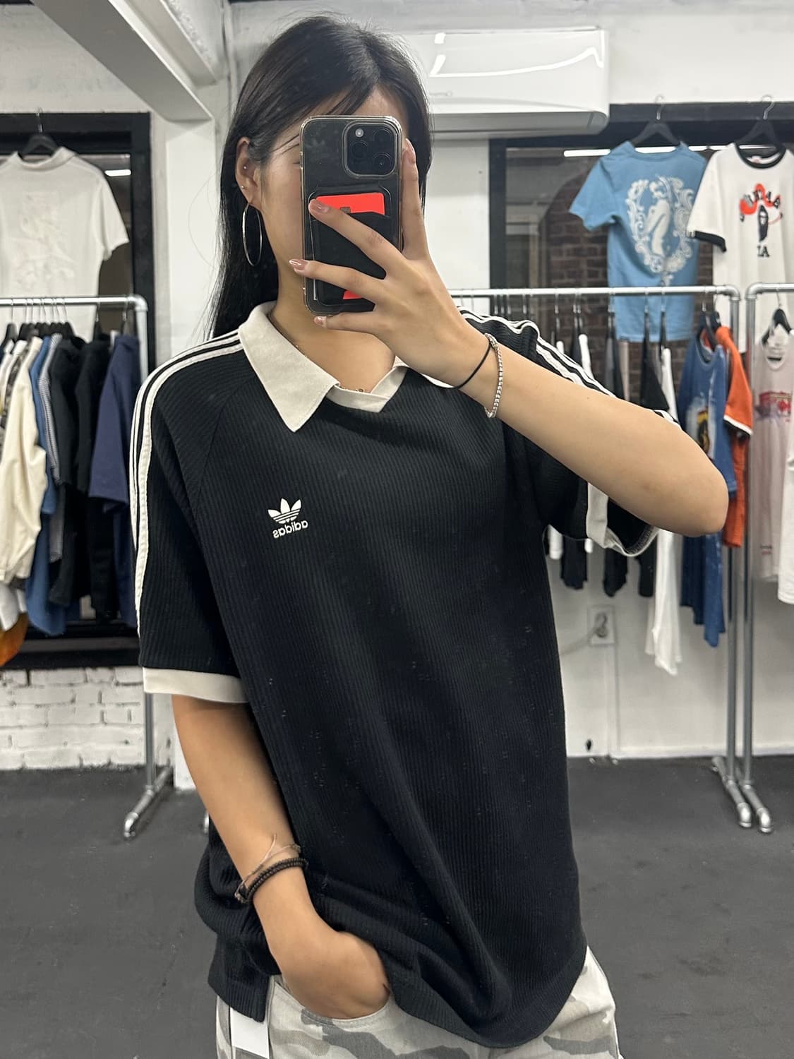 아디다스 와플 카라 티셔츠 상품이미지1