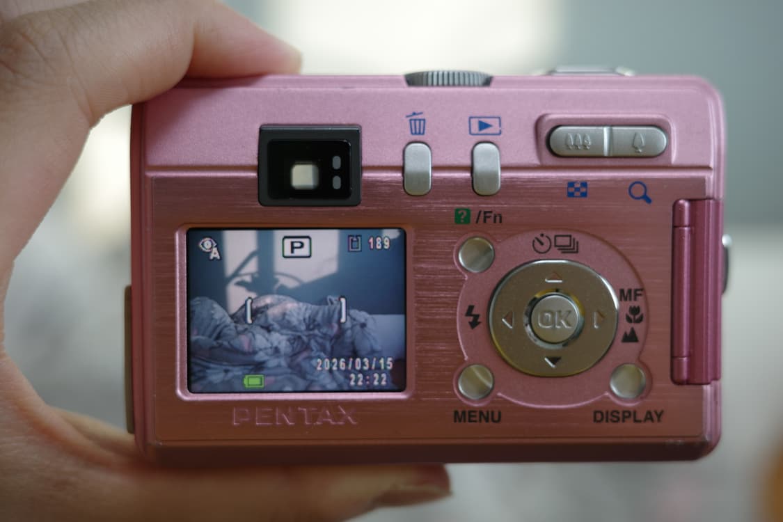 펜탁스 옵티오 S40 Pentax Optio 디카 핑크 상품이미지2