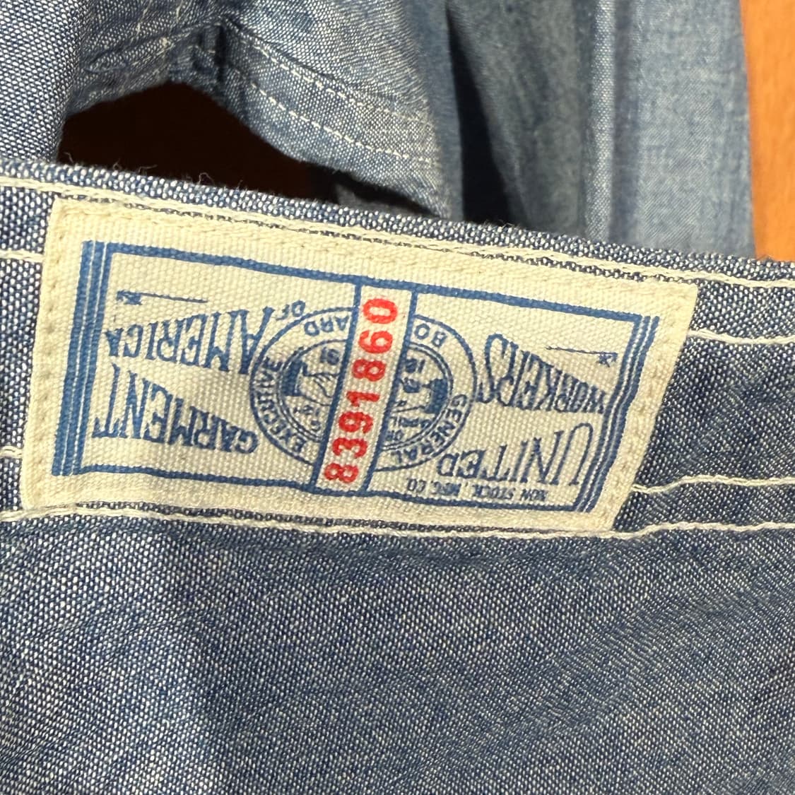 브론슨 논스탁 샴브레이 데님 셔츠 L 상품이미지5