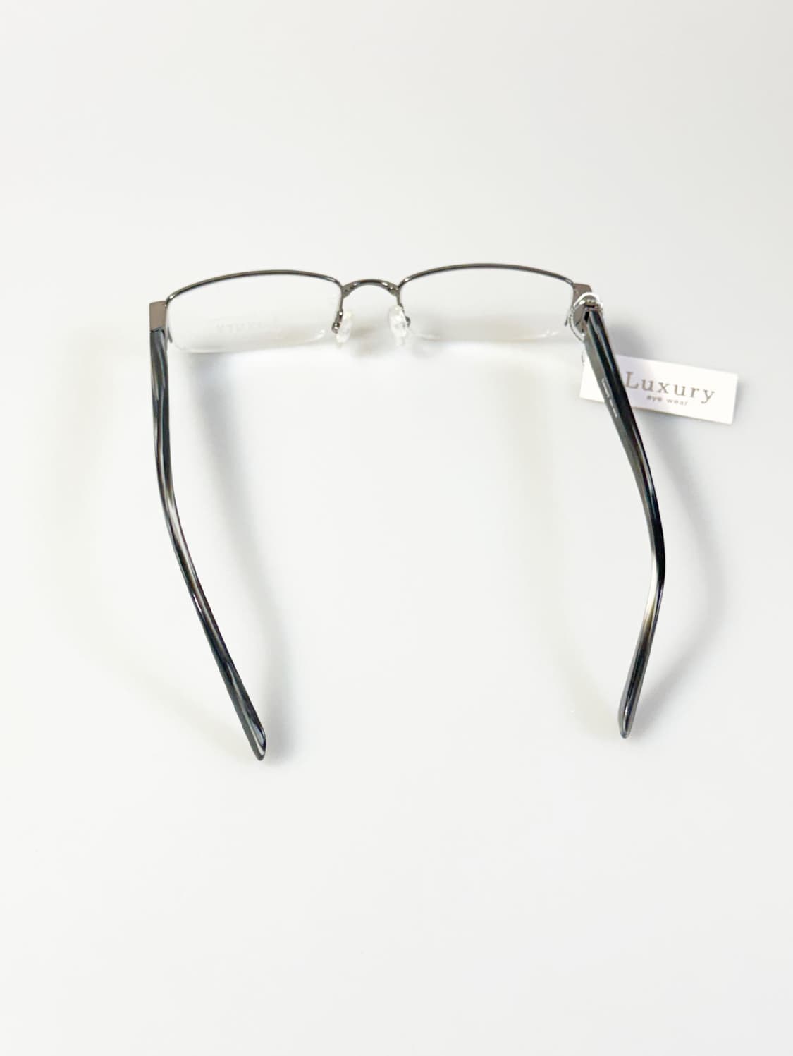 LUXURY OCCHIALI 반무테 스퀘어 메탈 빈티지 안경 상품이미지5