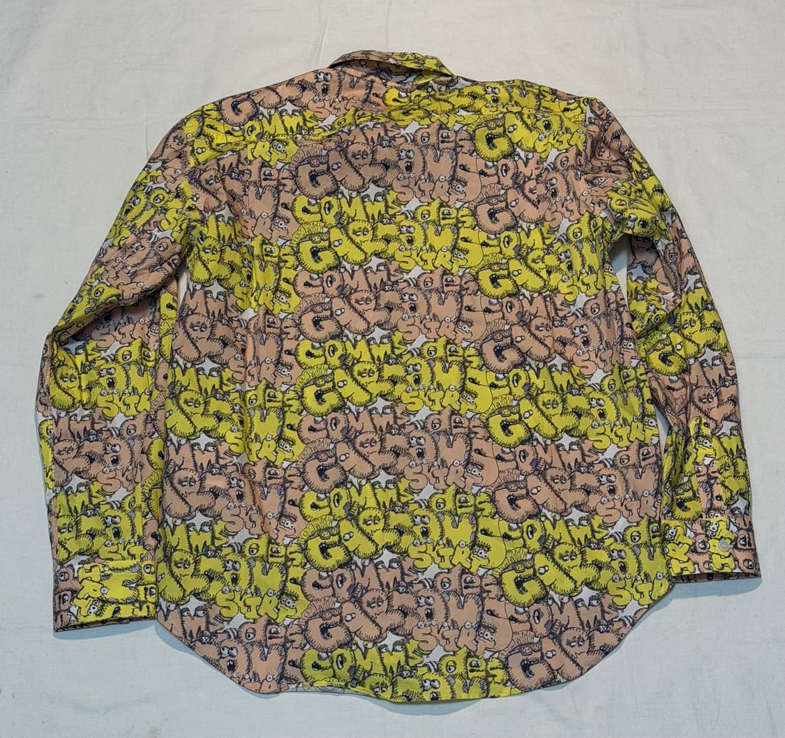 꼼데가르송 셔츠 X 카우스 올오버 프린팅 셔츠 상품이미지2