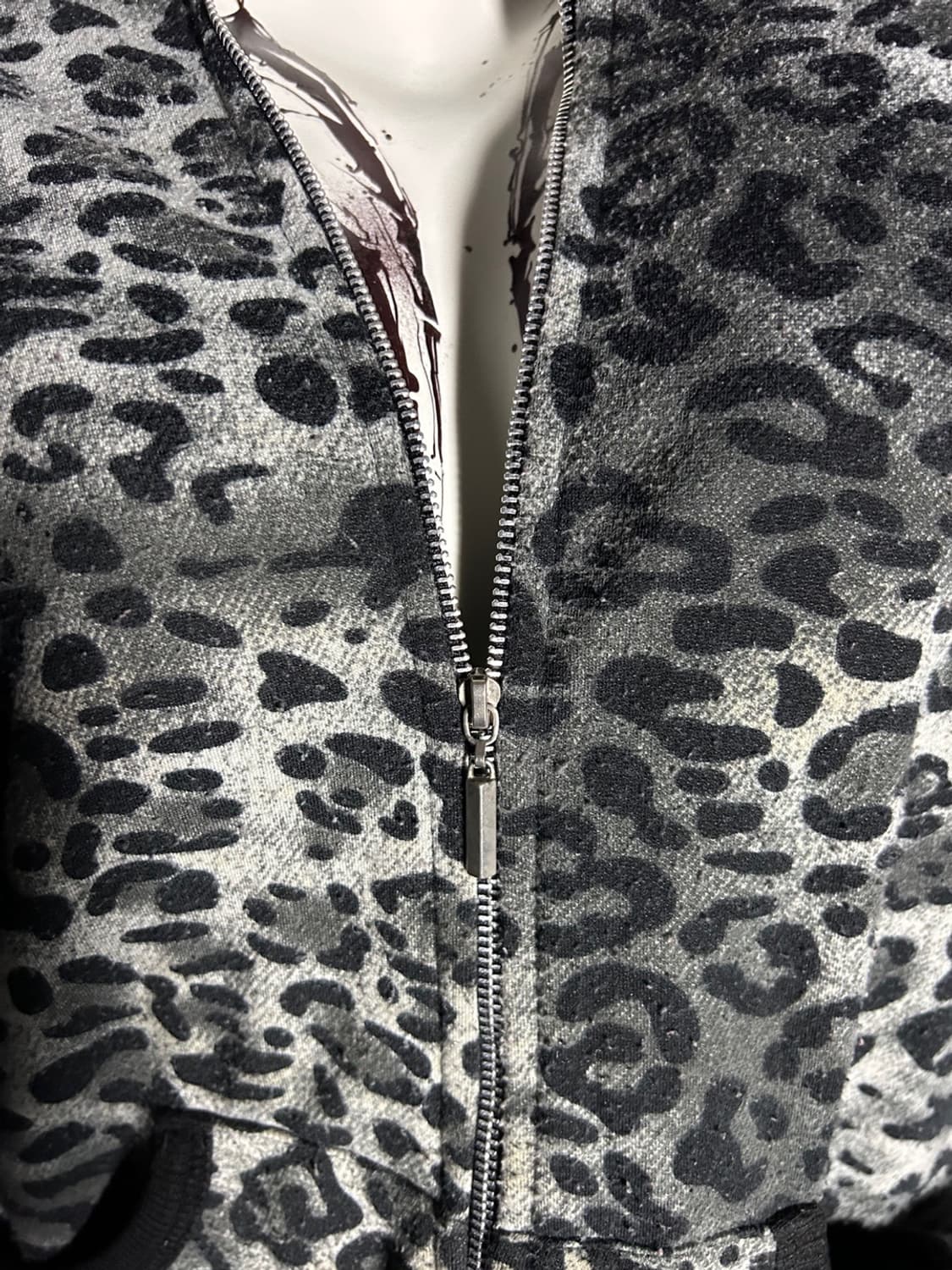 leopard gal hood zip-up 상품이미지3
