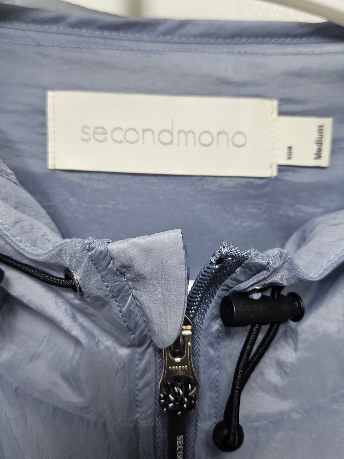 세컨모놀로그 Flap Sheer 윈드브레이커 바람막이 스카이블루 상품이미지3