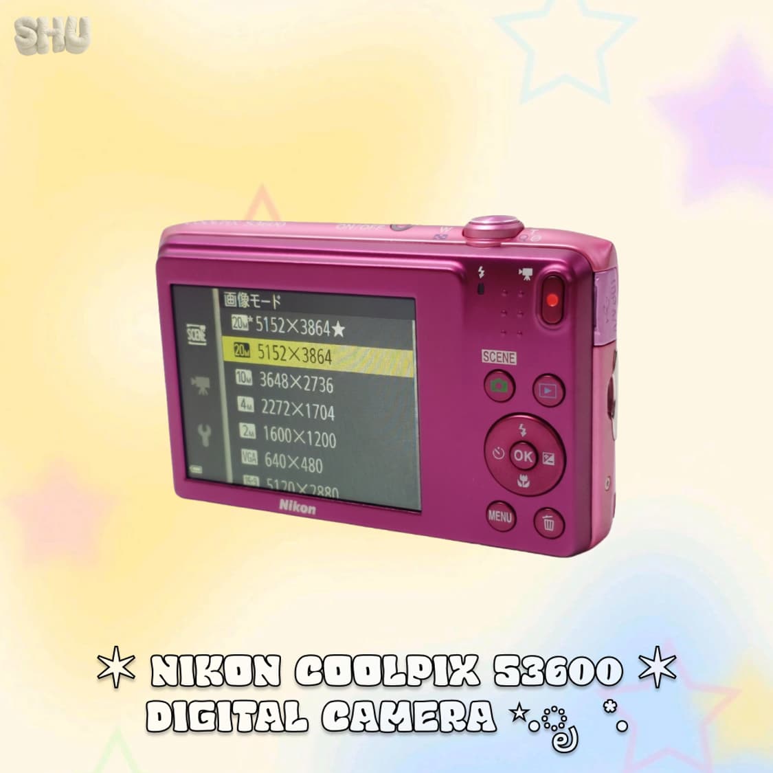 (풀박)니콘 쿨픽스 S3600 빈티지 디카 핑크 상품이미지8