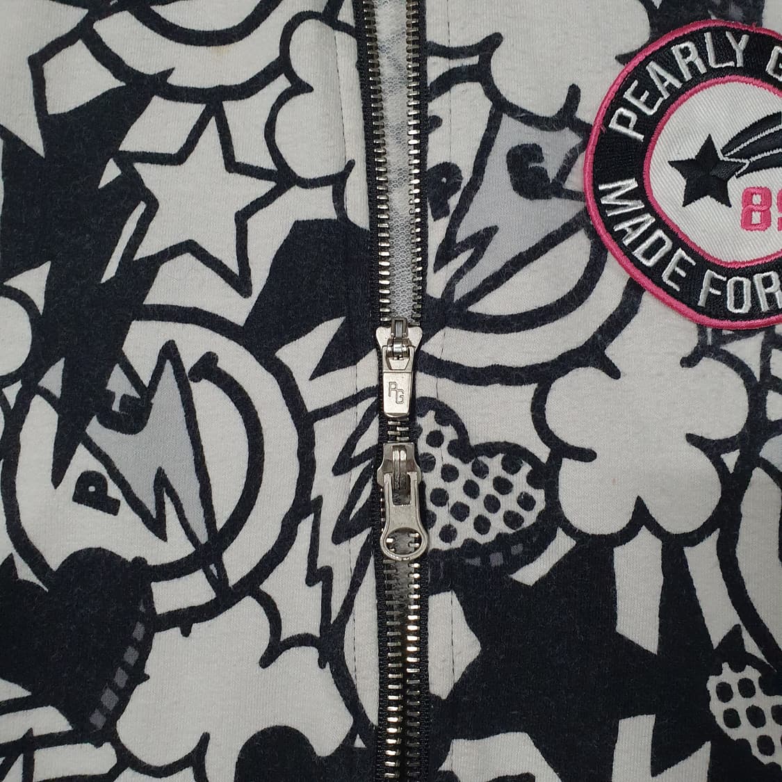여성 95 파리게이츠 골프 글램 슬램 올오버 그래픽 패턴 코튼 져지 자켓 상품이미지5
