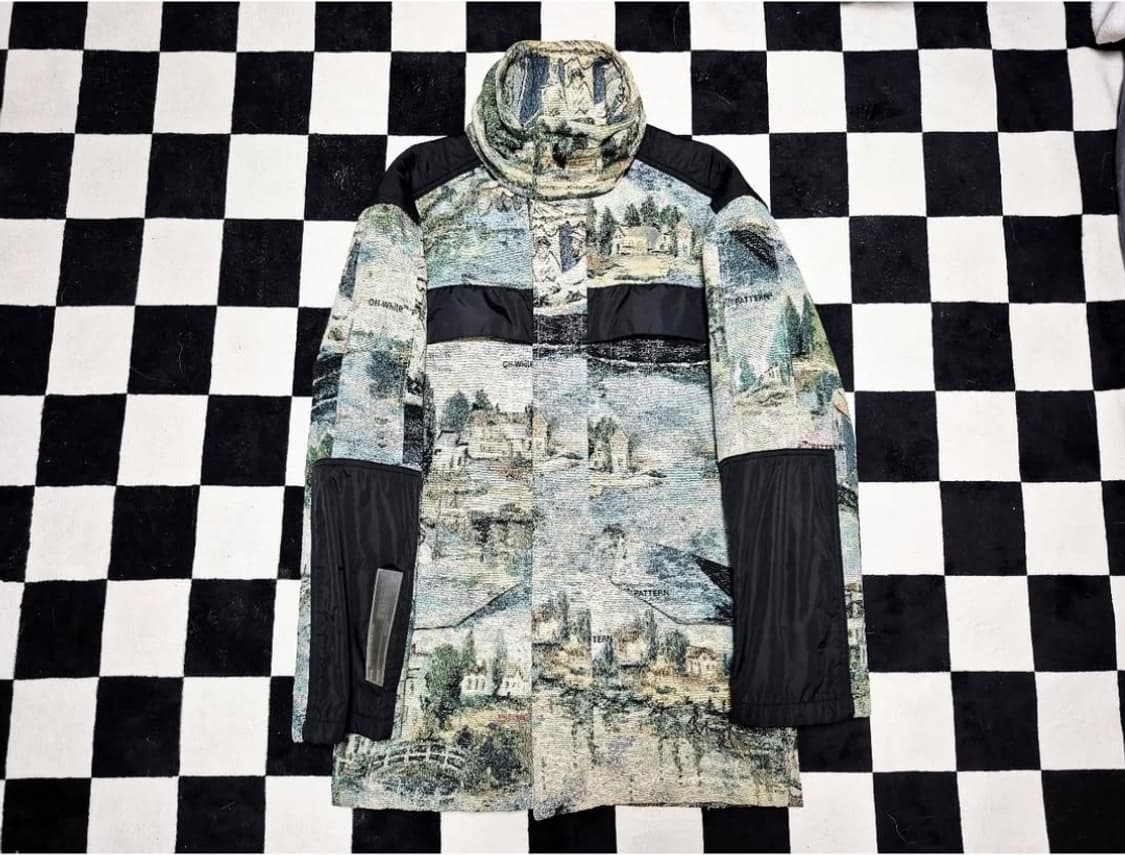 (버질 아블로 착용)오프화이트 마네 명작 자카드 레이크 파카 S 상품이미지1