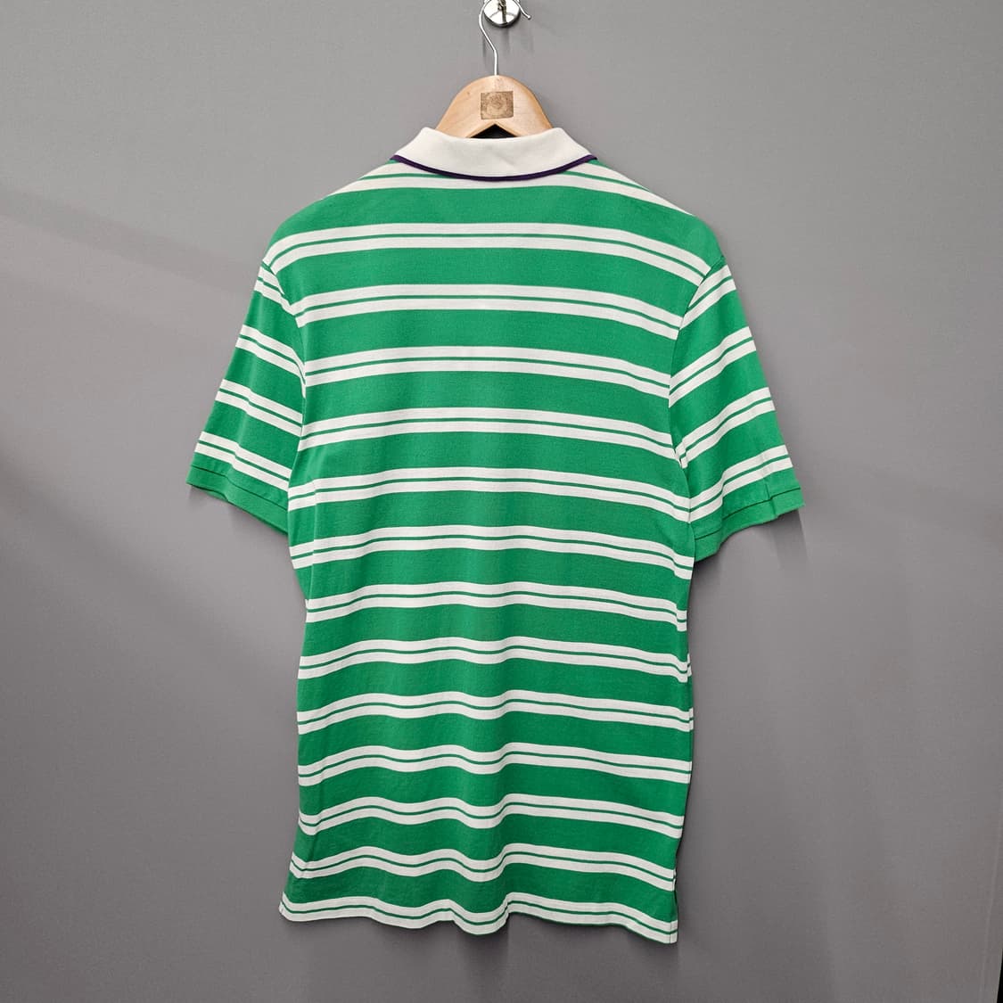 폴로 골프 스트라이프 반팔 카라티 그린 상품이미지2