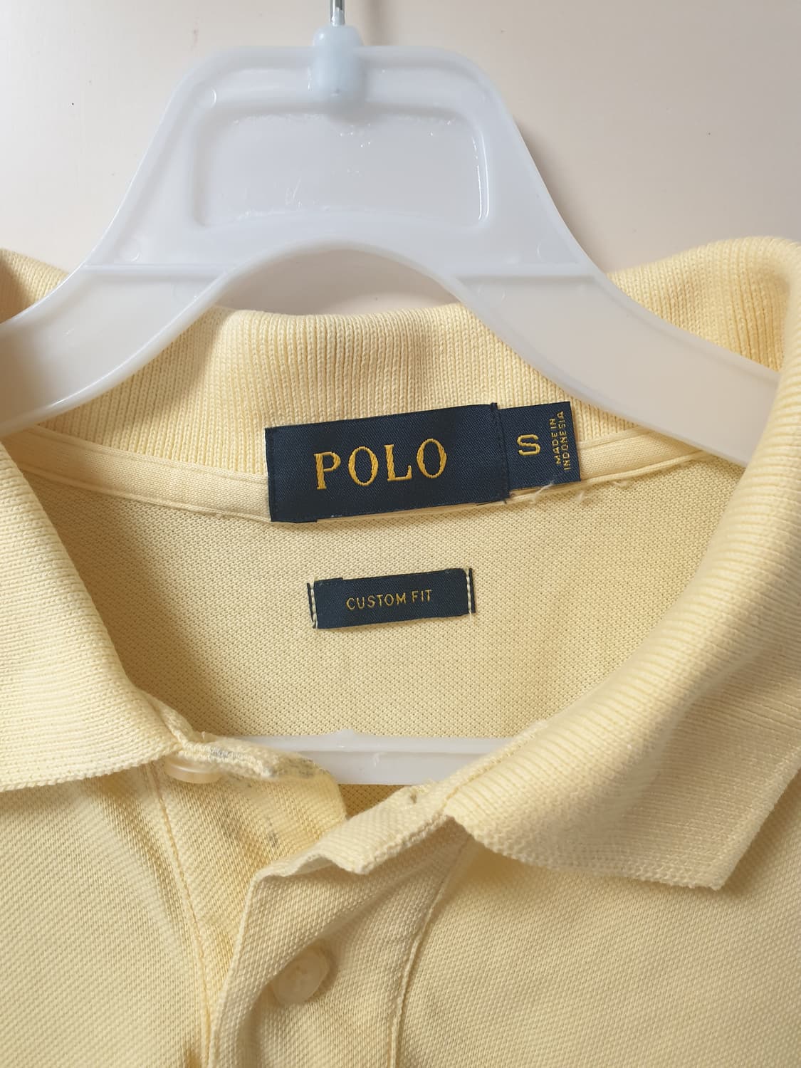 [여성] 폴로 랄프로렌 정품 커스텀핏 카라티 옐로우 S 상품이미지3