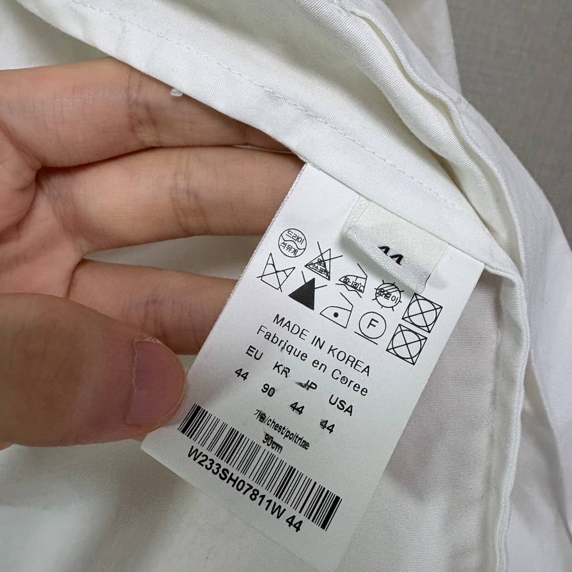 [44] 우영미 백로고 셔츠 상품이미지2