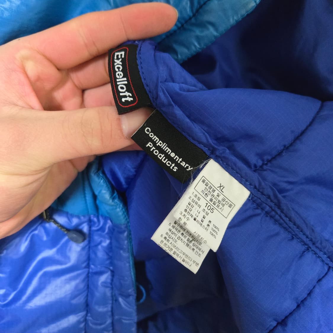 노스페이스 스카이블루 경량패딩 상품이미지5