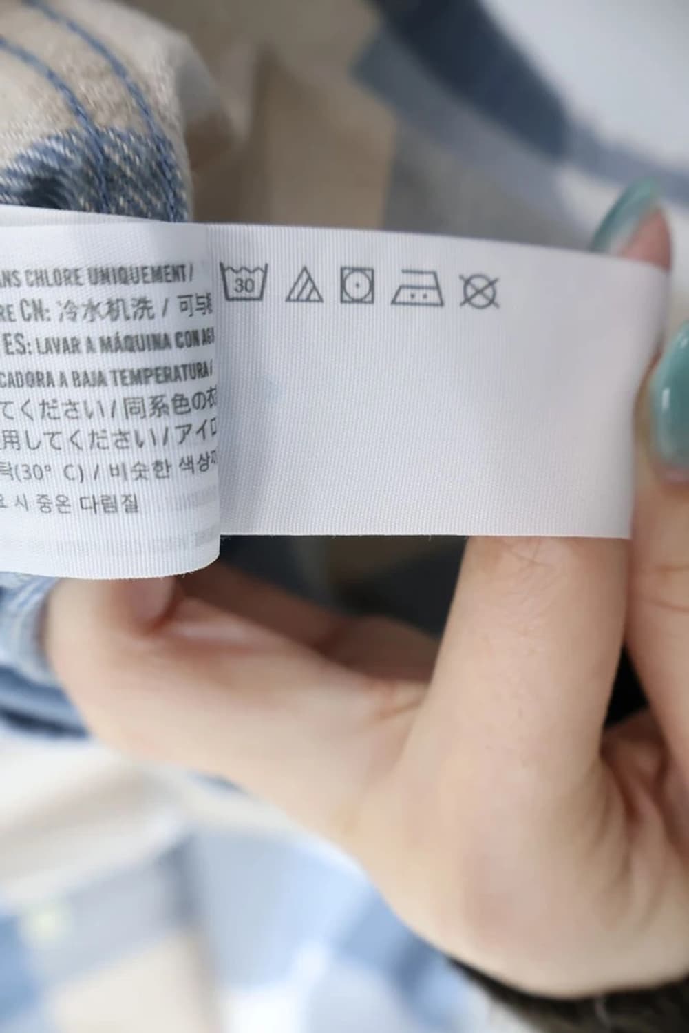 Hollister Plaid Shirt Blue Beige Shirt 상품이미지7