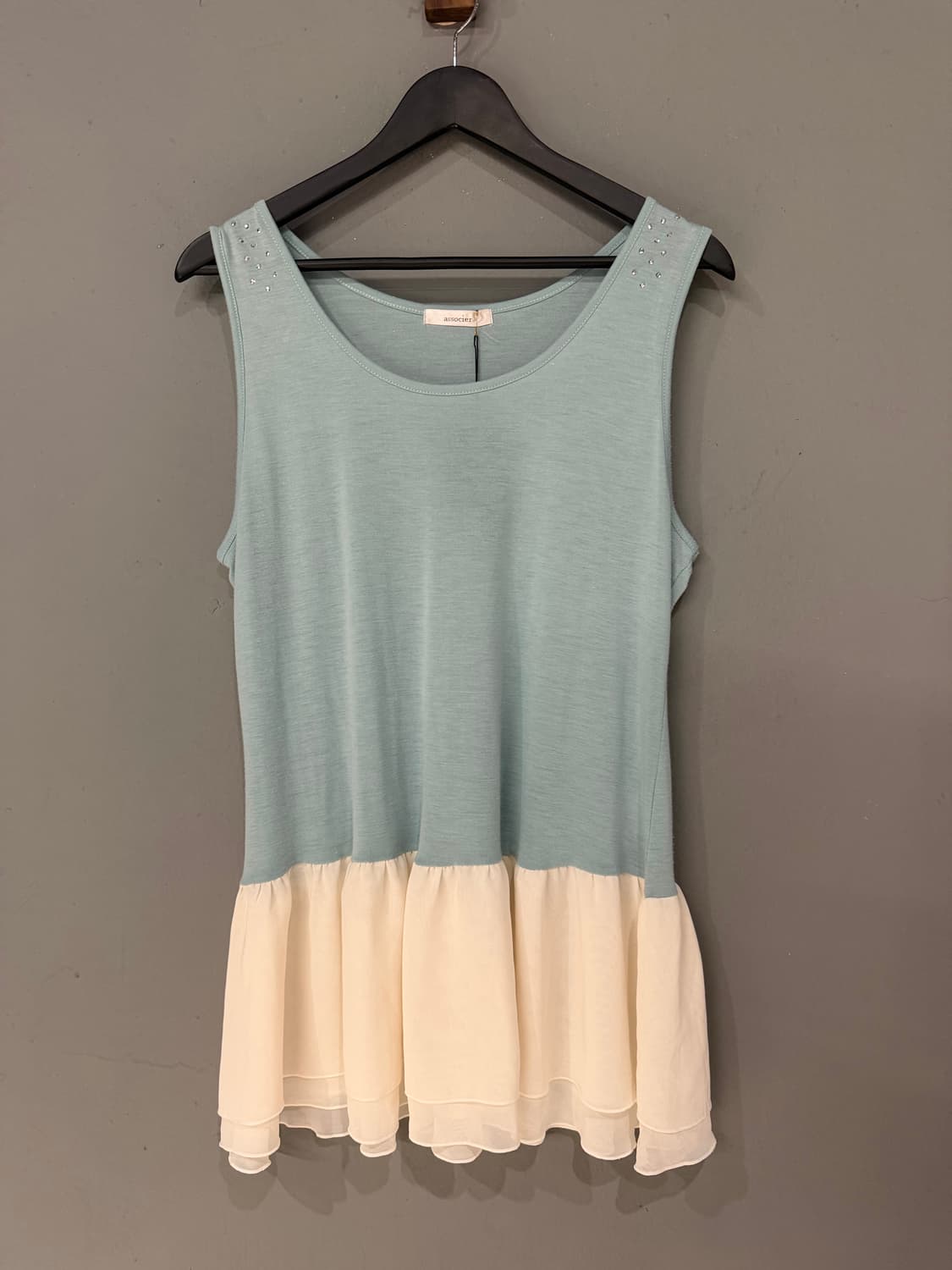 soft mint frill layered sleeveless 상품이미지6