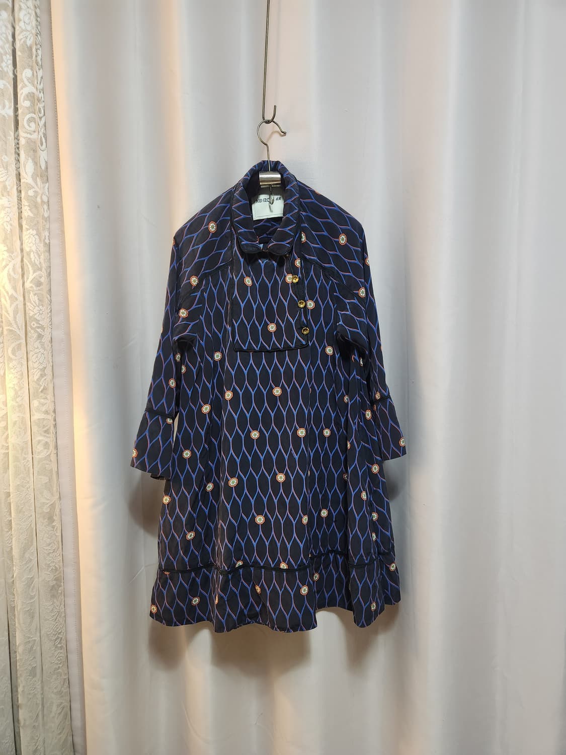 KENZOxH&M 패턴 플리츠 미니 원피스 상품이미지7