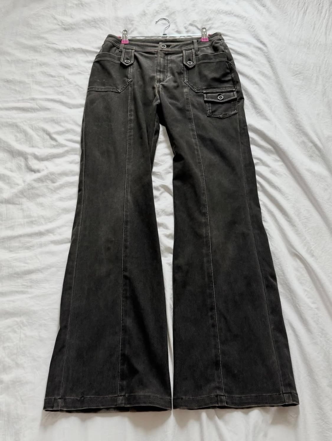 블랙 부츠컷 블랙데님 Y2K 빈티지 상품이미지1