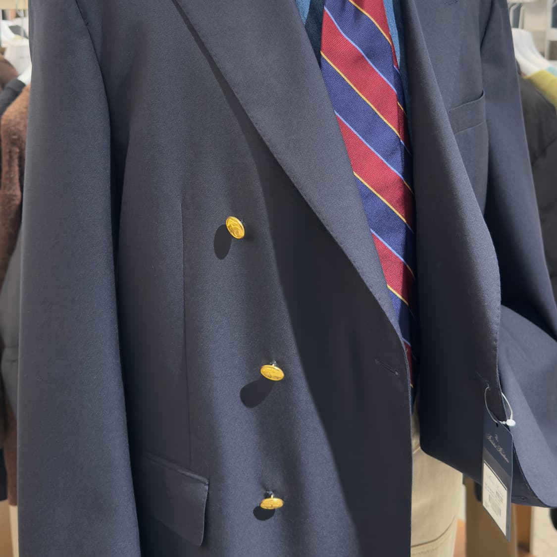 브룩스브라더스 더블 금장 네이비 블레이저[BBJBMM5977] 상품이미지4