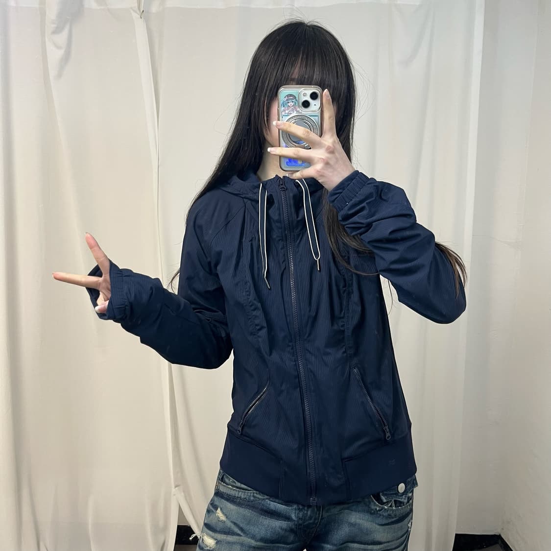 Lululemon navy track top 상품이미지2