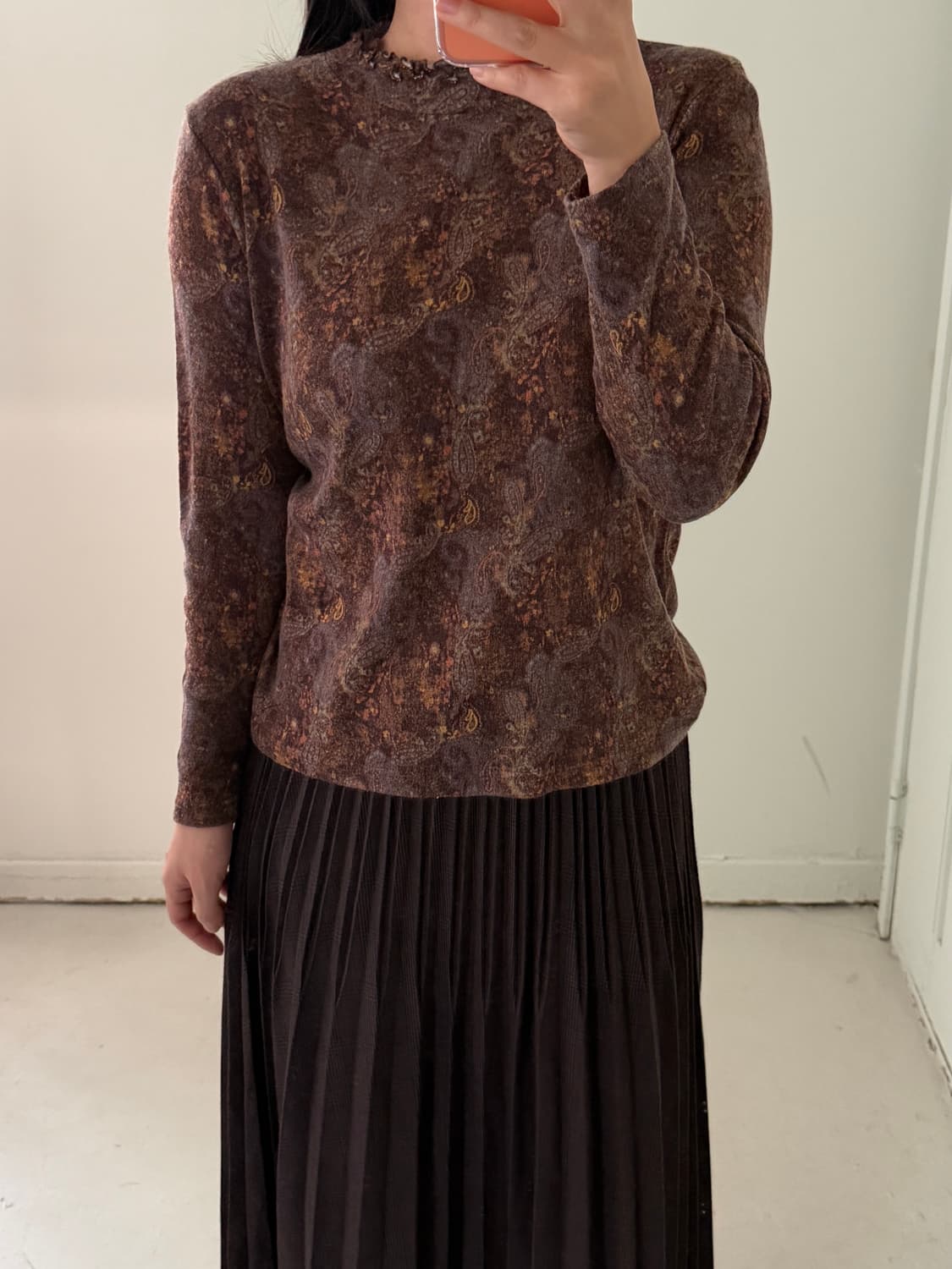 일본빈티지 페이즐리 롱슬리브  상품이미지3