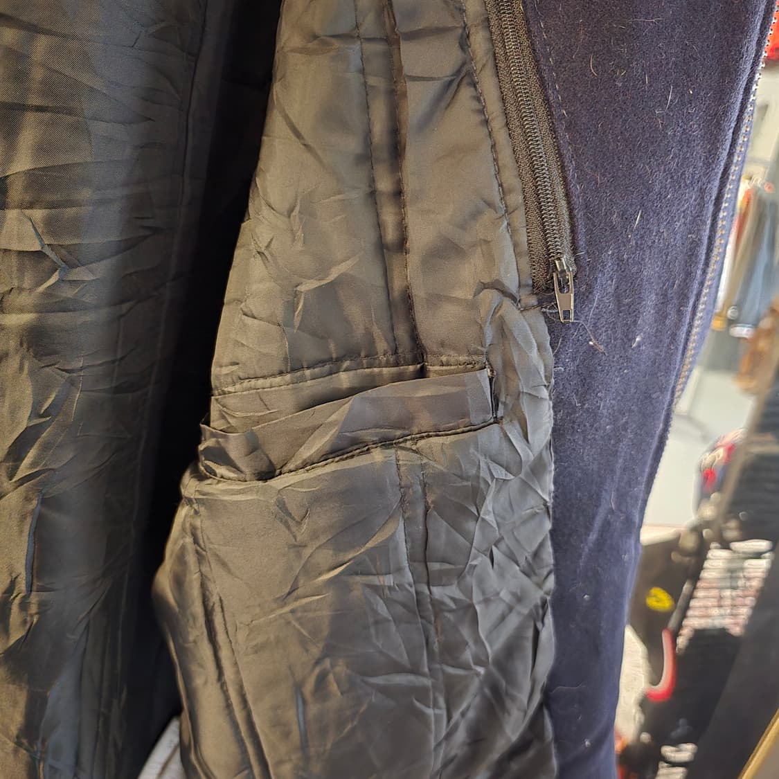 캐나다 스포츠웨어 레더 바시티 코트 블랙 00s 빈티지 상품이미지6