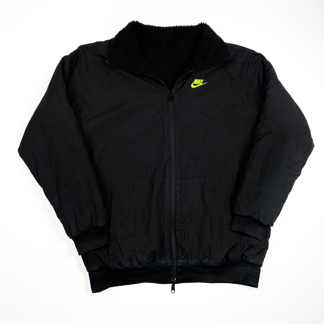 나이키 빅스우시 리버시블 양털 후리스 블랙 형광 L 상품이미지5