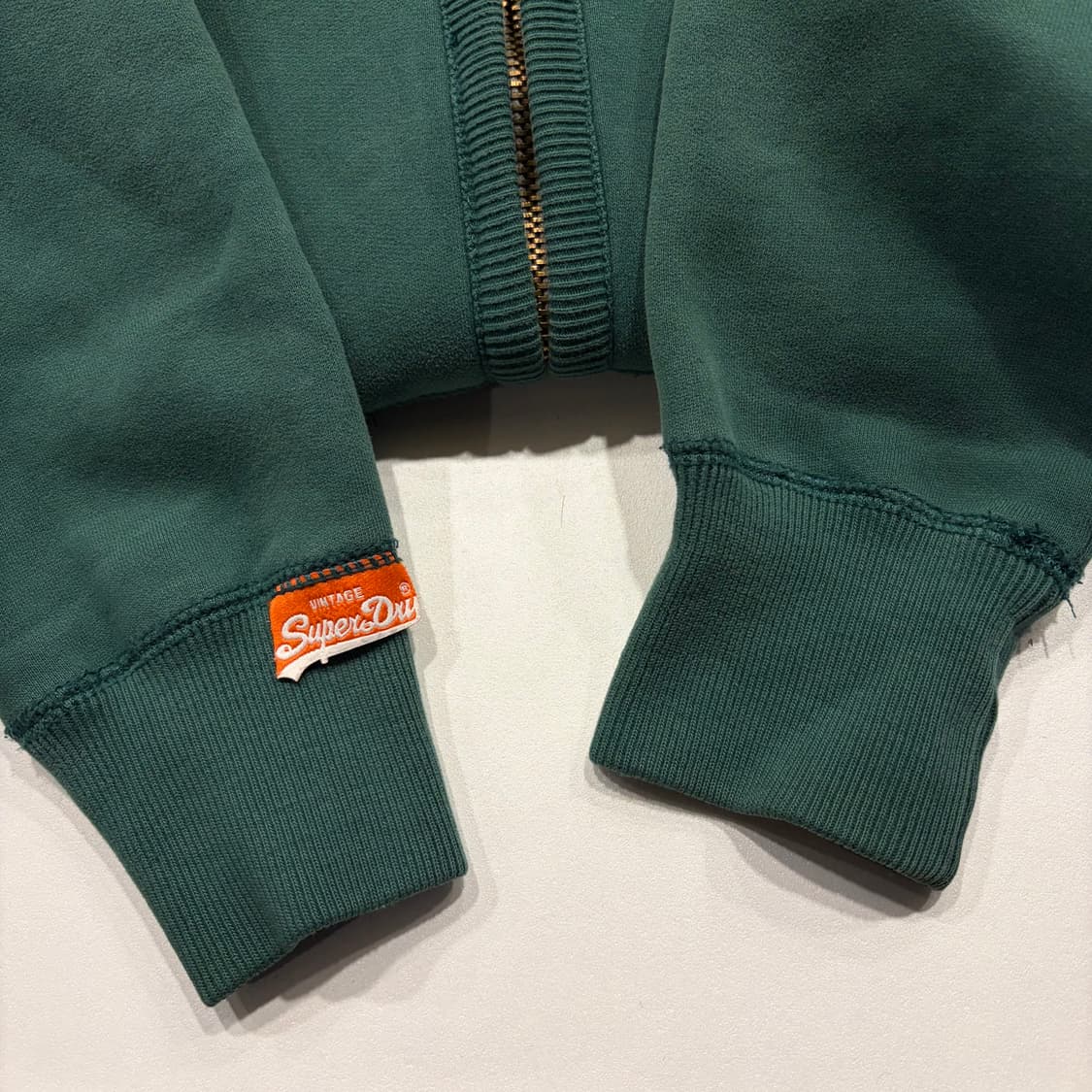 [S] 12s 슈퍼드라이 재팬 그린색 후드티 후드집업 C35 상품이미지7