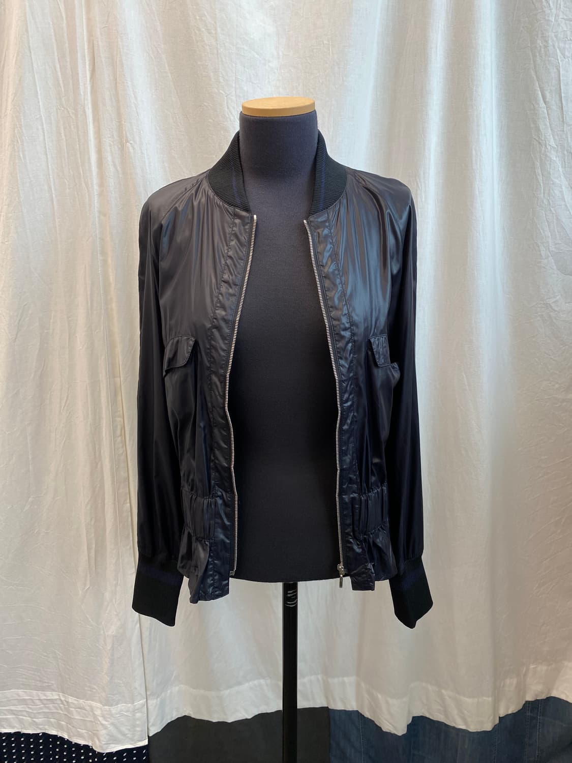 블랙 나일론 집업자켓(S-M) 상품이미지2