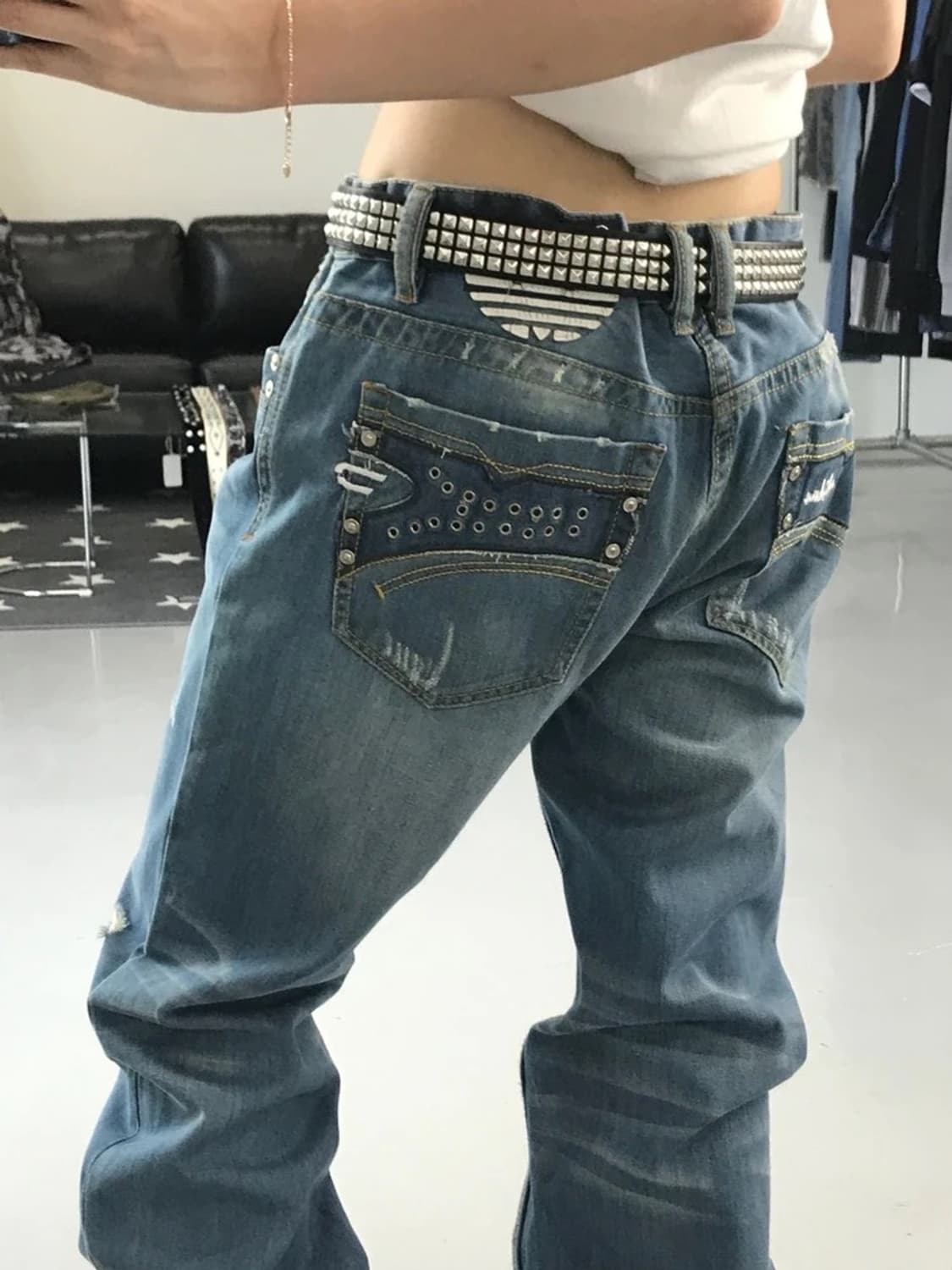 디젤 X 아디다스 오리지널 데님 팬츠 상품이미지3