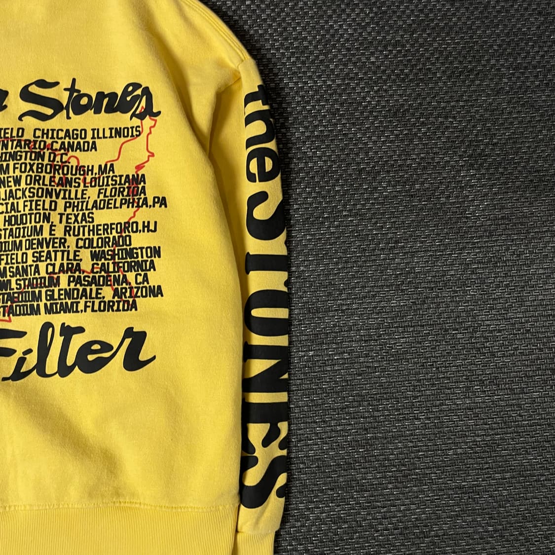 CPFM X 롤링스톤 옐로우 입술 프린팅 맨투맨 XL 상품이미지6