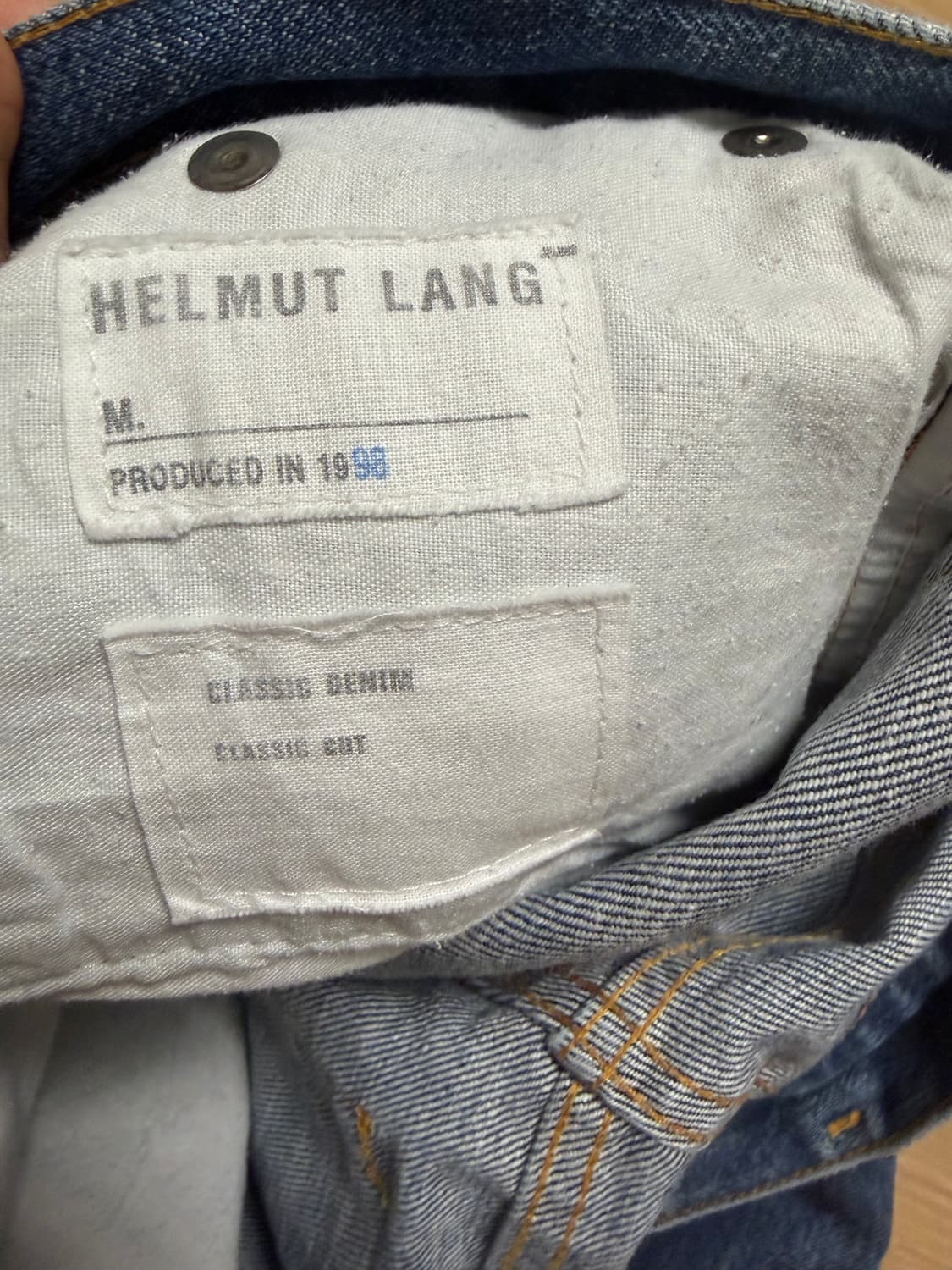 1998 헬무트랭 denim classic cut Helmut Lang 상품이미지5