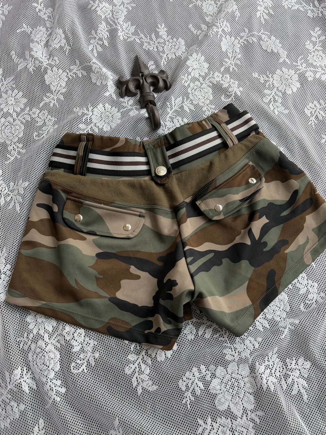 Camo banding belt detail short pants 상품이미지6