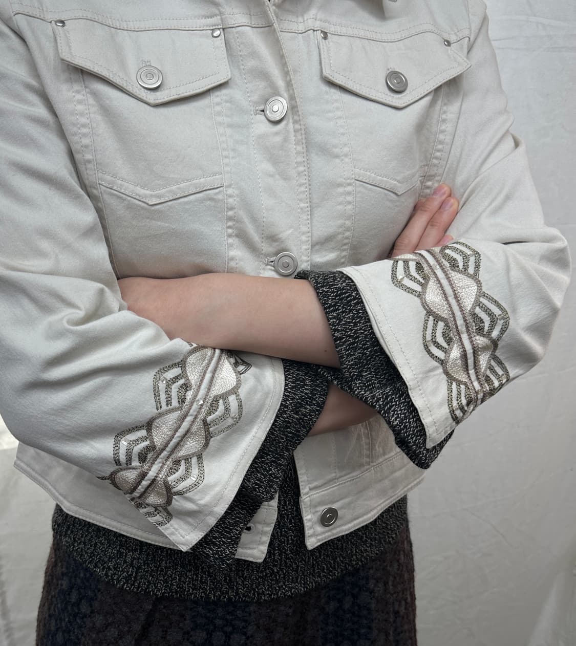 jeanne pierre 면 자켓 상품이미지2