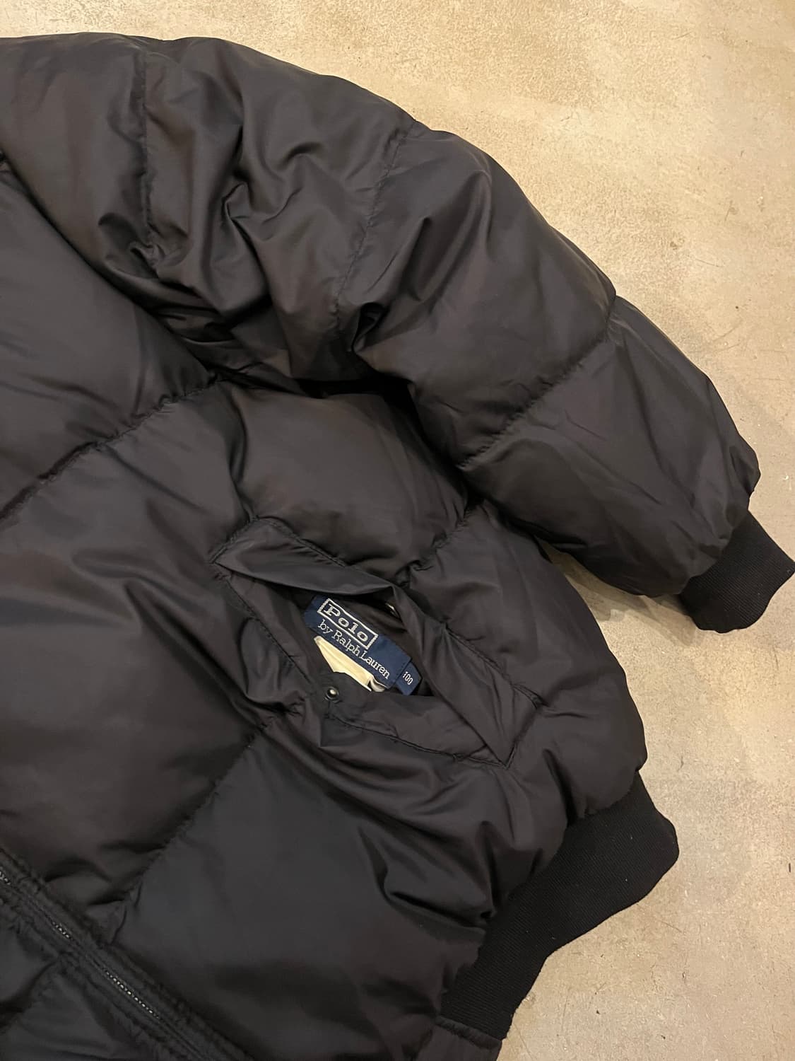 빈티지 폴로 랄프로렌 리버시블 헤링턴 다운점퍼 상품이미지7
