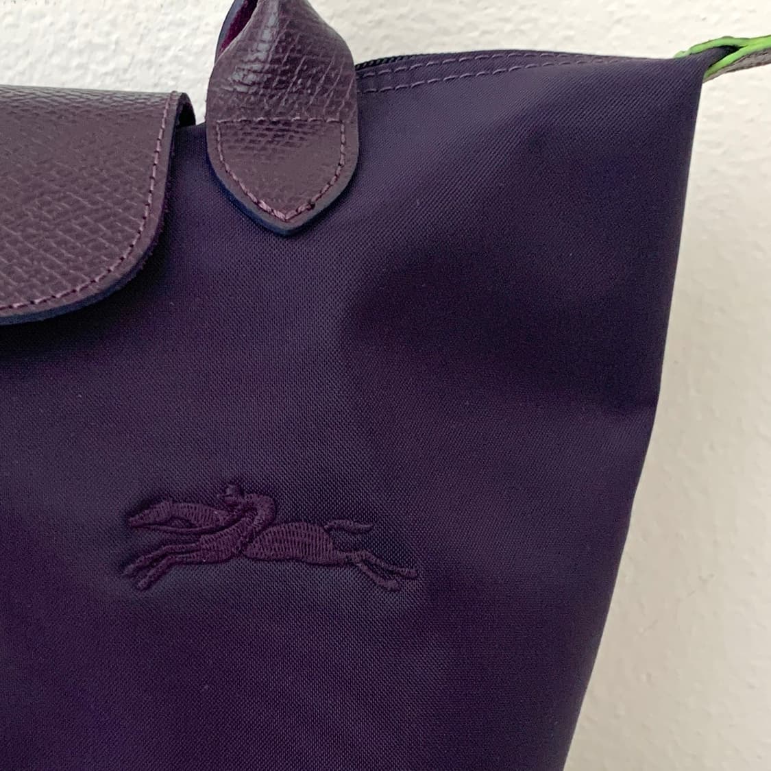 롱샴 르 플리아쥬 L1621 스몰 오베르진 퍼플 토트백 상품이미지5