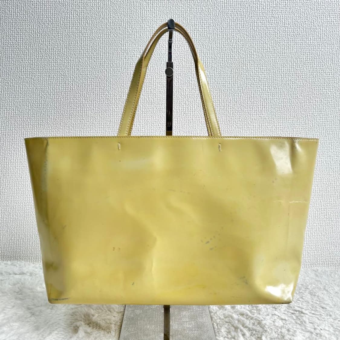 프라다 레더 토트백 옐로우 00s y2k 상품이미지3