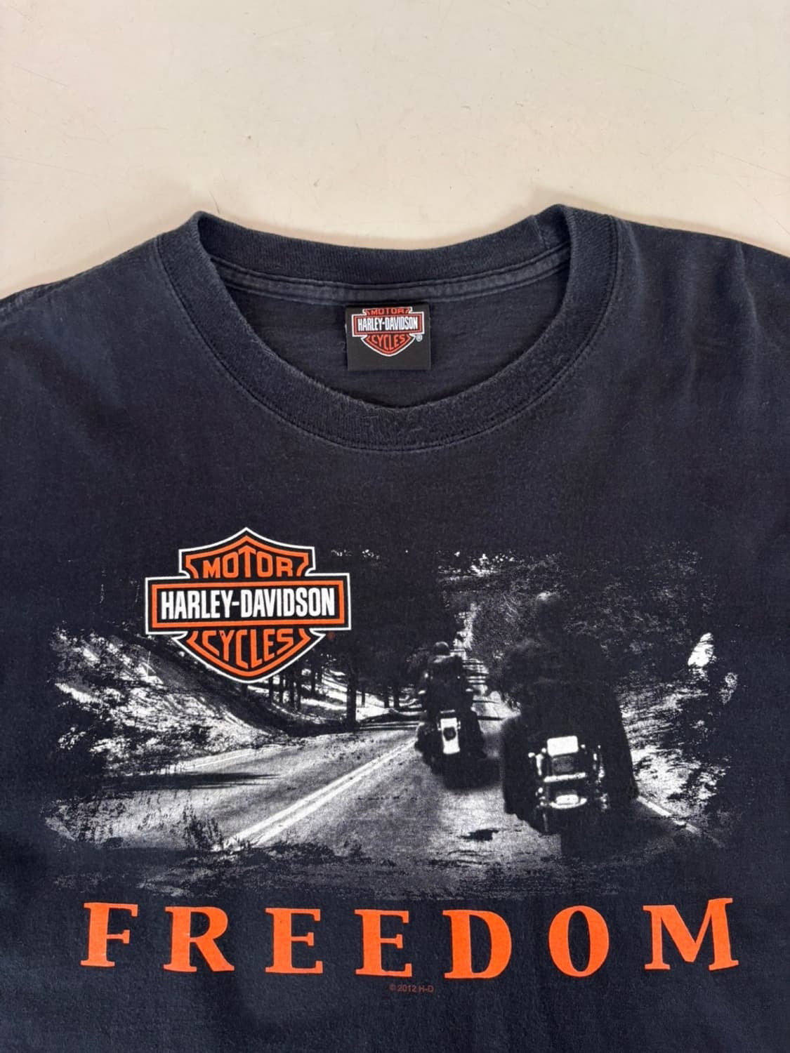 Vintage Harley Davidson Round T 상품이미지4