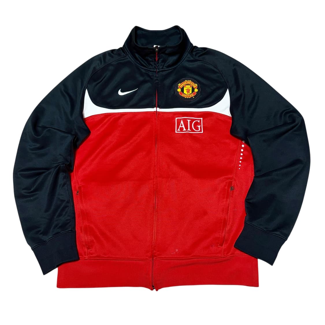 나이키 맨유 AIG 트랙탑 검/빨 져지 상품이미지1