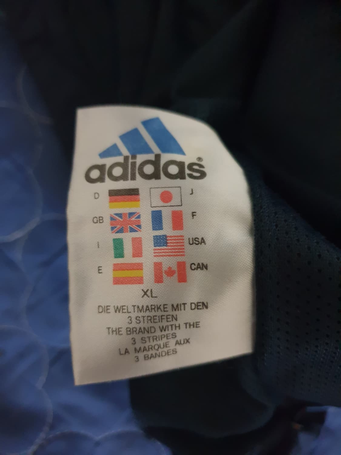 (90s) 아디다스 빈티지 비씨 심플 슈트 바람막이 네이비 (100) 상품이미지5