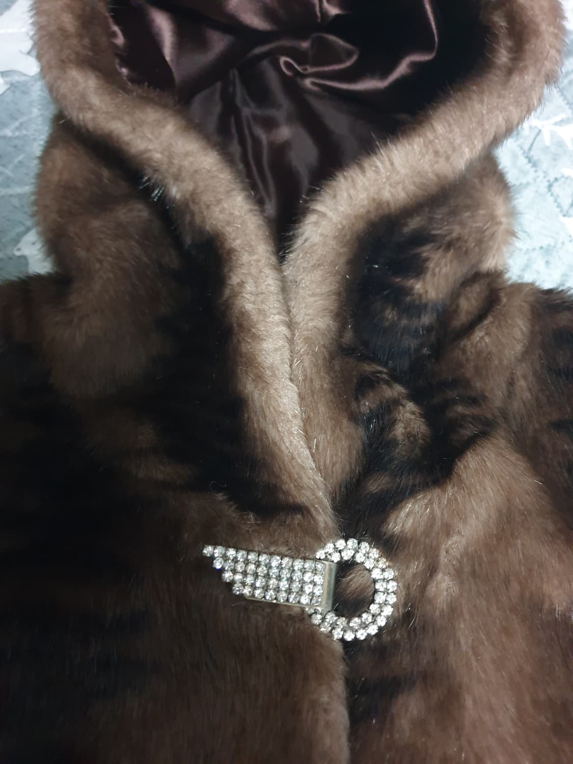 김민경 컬렉션 모피 후드 조끼 베스트 (F) 상품이미지2