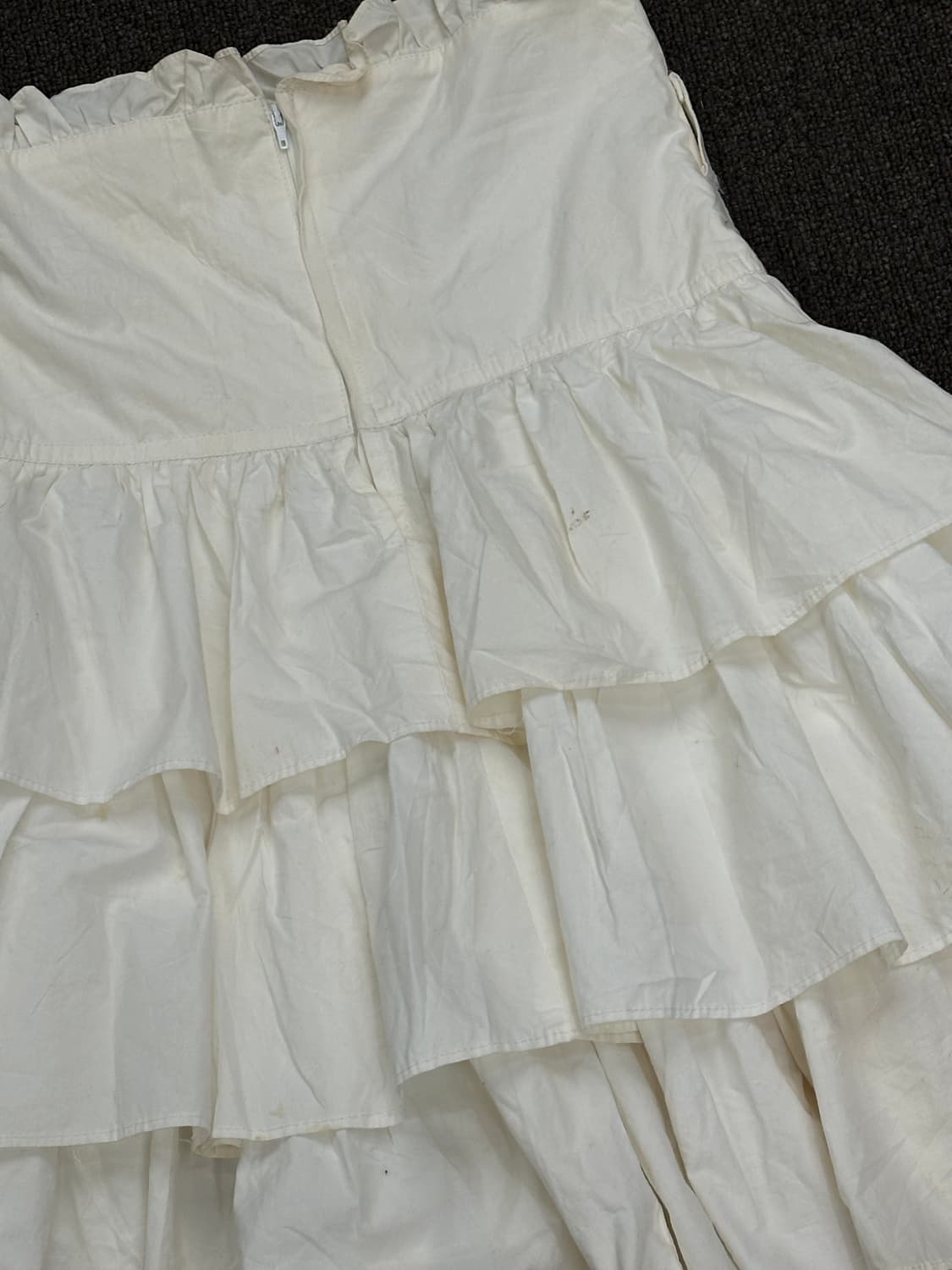 OS)Japanese vintage 여성 하이웨스트 캉캉 스커트(단추) 상품이미지6