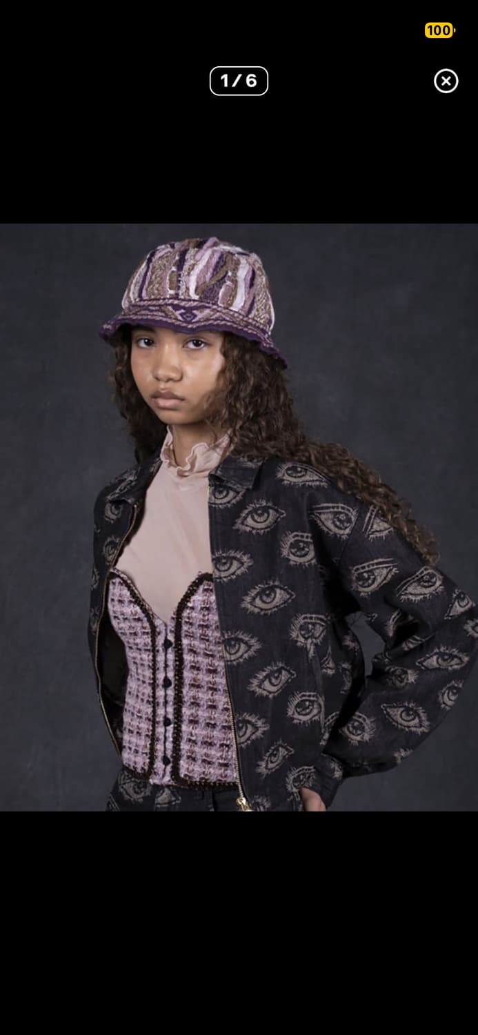 캐피탈 (w)스피크이지 데님 드리즐러 자켓 블랙 상품이미지1