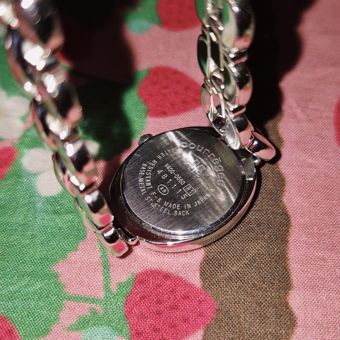 90s 꾸레쥬 스페이스 에이지 블루 꽃잎 시계 상품이미지9