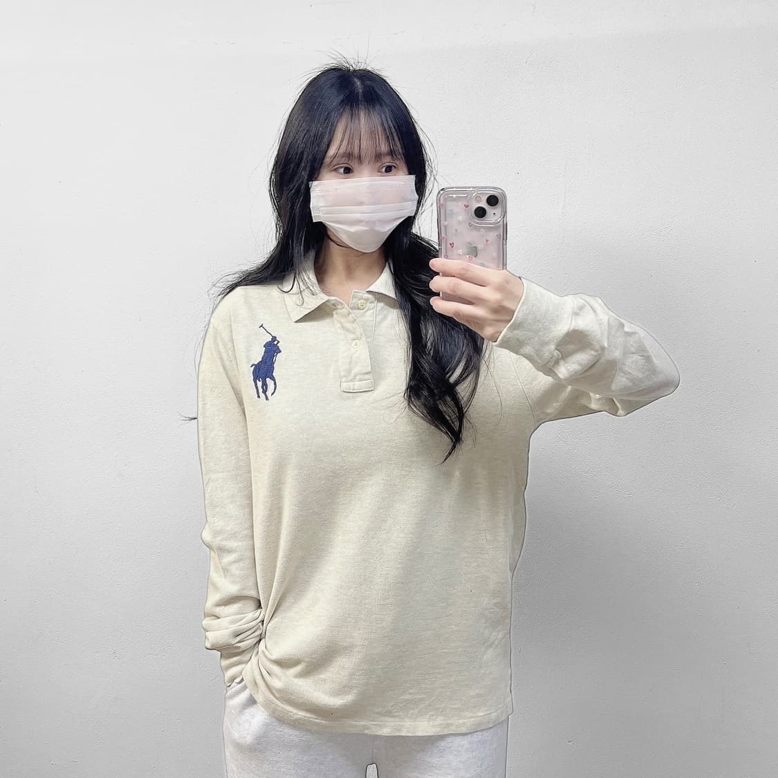 폴로 랄프로렌 빅 포니 카라 롱슬리브 탄 상품이미지1