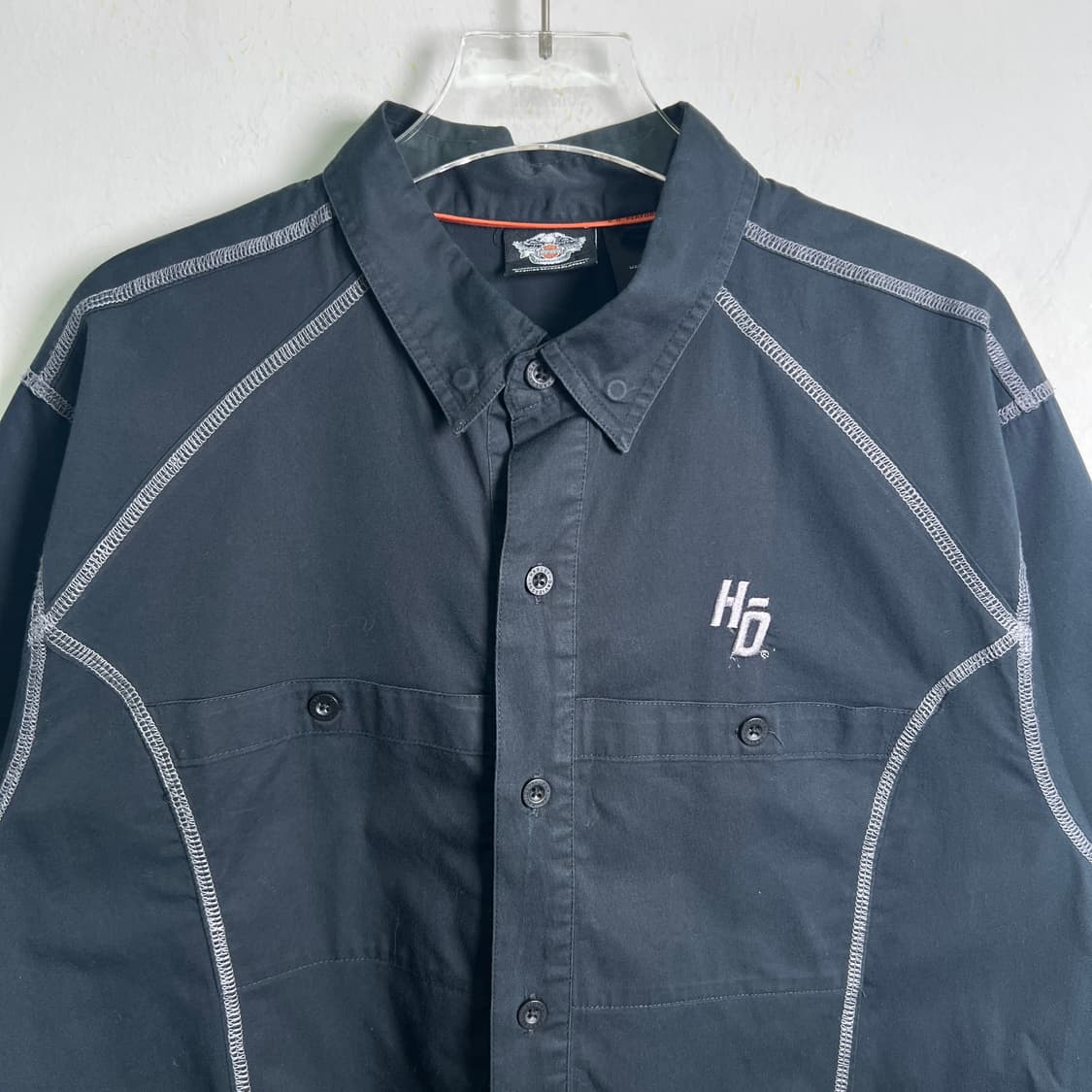 할리데이비슨 바이커 하프 반팔 셔츠 XL 상품이미지5